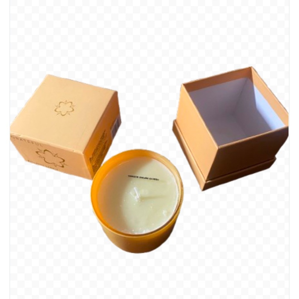 Wellness Candle Grateful Soy Blend Scented Candle Orange Lychee Patchouli - Picture 2 of 11
